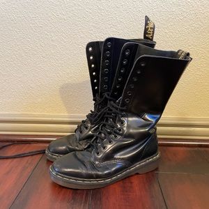 Tall Doc Martens Black Boots